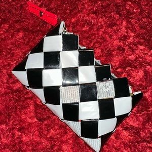 Candy Wrapper Black & White Coin Purse